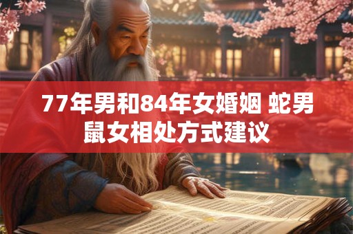 77年男和84年女婚姻 蛇男鼠女相处方式建议