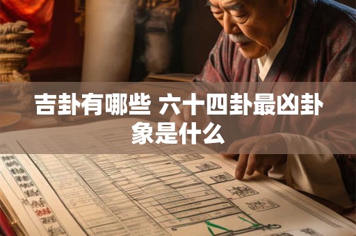 吉卦有哪些 六十四卦最凶卦象是什么