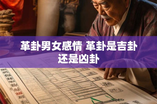 革卦男女感情 革卦是吉卦还是凶卦