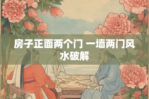 房子正面两个门 一墙两门风水破解