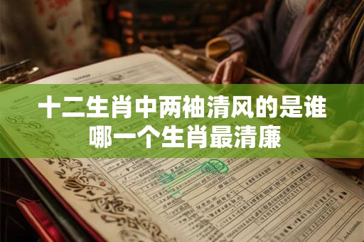 十二生肖中两袖清风的是谁 哪一个生肖最清廉