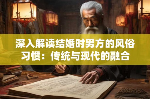深入解读结婚时男方的风俗习惯：传统与现代的融合