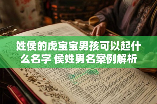 姓侯的虎宝宝男孩可以起什么名字 侯姓男名案例解析