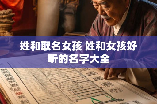 姓和取名女孩 姓和女孩好听的名字大全
