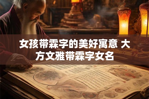 女孩带霖字的美好寓意 大方文雅带霖字女名