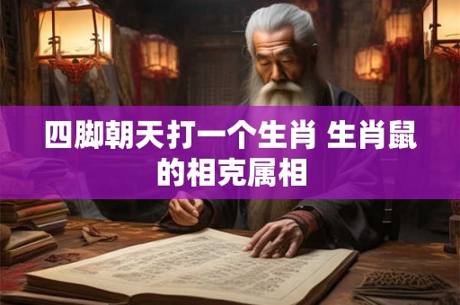 四脚朝天打一个生肖 生肖鼠的相克属相