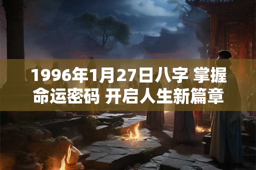 1996年1月27日八字 掌握命运密码 开启人生新篇章！