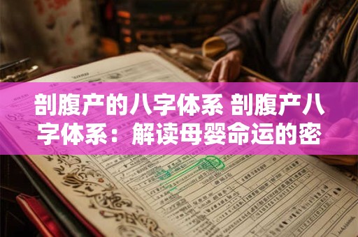 剖腹产的八字体系 剖腹产八字体系：解读母婴命运的密码