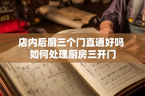 店内后厨三个门直通好吗 如何处理厨房三开门
