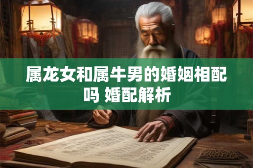 属龙女和属牛男的婚姻相配吗 婚配解析