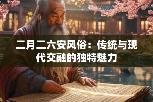 二月二六安风俗：传统与现代交融的独特魅力