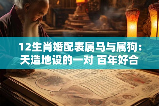 12生肖婚配表属马与属狗：天造地设的一对 百年好合！