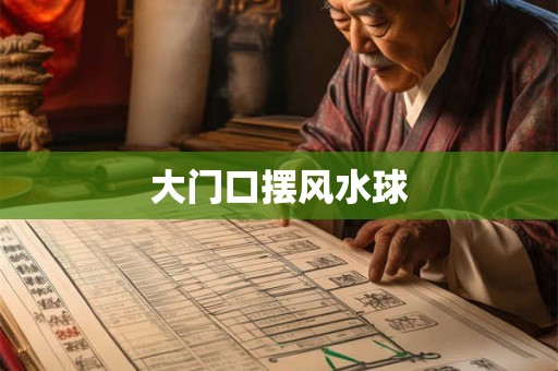 大门口摆风水球
