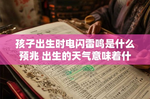 孩子出生时电闪雷鸣是什么预兆 出生的天气意味着什么