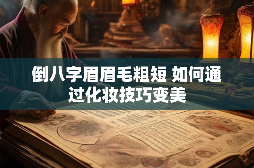 倒八字眉眉毛粗短 如何通过化妆技巧变美
