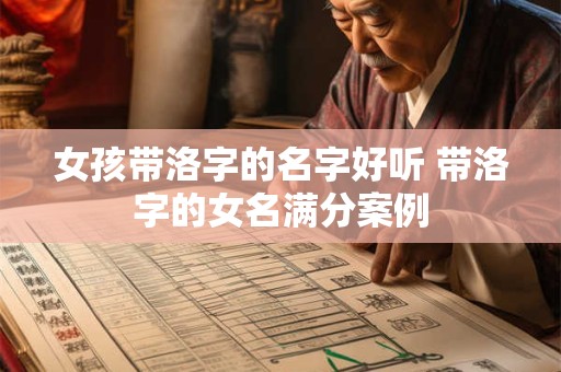 女孩带洛字的名字好听 带洛字的女名满分案例