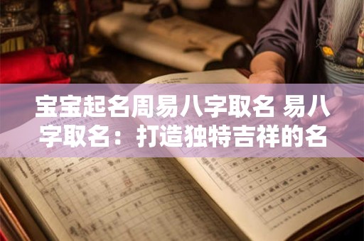 宝宝起名周易八字取名 易八字取名：打造独特吉祥的名字