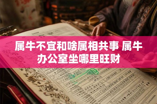 详细阅读:属牛不宜和啥属相共事 属牛办公室坐哪里旺财 属牛不宜和啥属相共事 属牛办公室坐哪里旺财