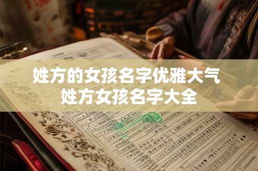 姓方的女孩名字优雅大气 姓方女孩名字大全