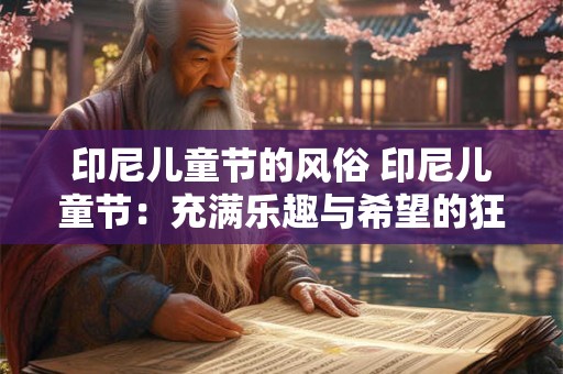 印尼儿童节的风俗 印尼儿童节：充满乐趣与希望的狂欢日