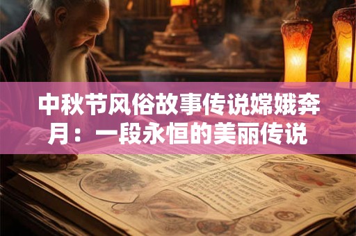 中秋节风俗故事传说嫦娥奔月：一段永恒的美丽传说