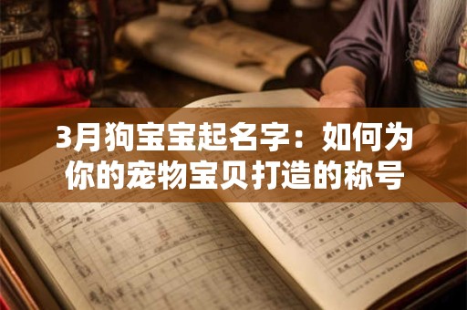 3月狗宝宝起名字：如何为你的宠物宝贝打造的称号