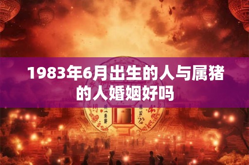 1983年6月出生的人与属猪的人婚姻好吗