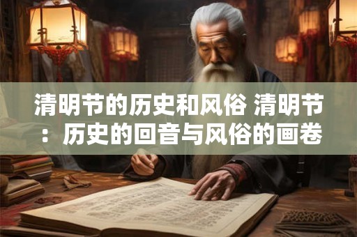 清明节的历史和风俗 清明节：历史的回音与风俗的画卷