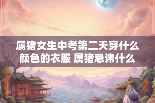 属猪女生中考第二天穿什么颜色的衣服 属猪忌讳什么色