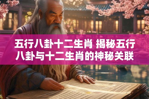 五行八卦十二生肖 揭秘五行八卦与十二生肖的神秘关联 五行八卦十二生肖 揭秘五行八卦与十二生肖的神秘关联