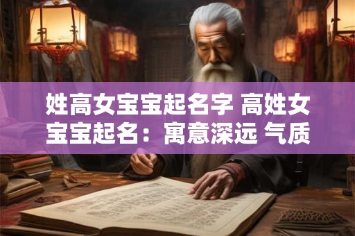 姓高女宝宝起名字 高姓女宝宝起名：寓意深远 气质非凡