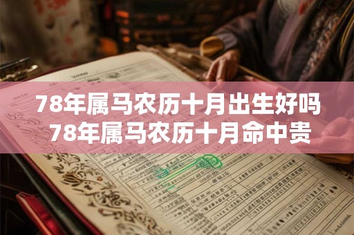 78年属马农历十月出生好吗 78年属马农历十月命中贵人