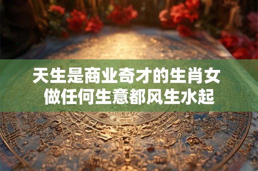 天生是商业奇才的生肖女 做任何生意都风生水起