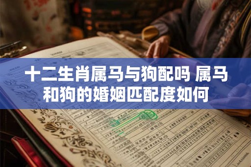 十二生肖属马与狗配吗 属马和狗的婚姻匹配度如何