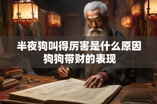 半夜狗叫得厉害是什么原因 狗狗带财的表现