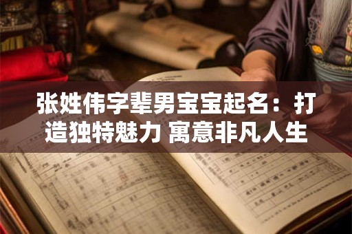张姓伟字辈男宝宝起名：打造独特魅力 寓意非凡人生