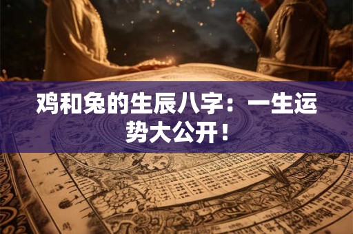 鸡和兔的生辰八字：一生运势大公开！