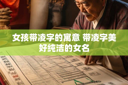 女孩带凌字的寓意 带凌字美好纯洁的女名