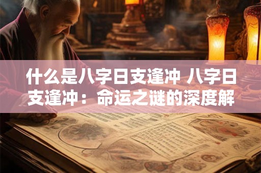 什么是八字日支逢冲 八字日支逢冲：命运之谜的深度解析