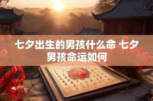 七夕出生的男孩什么命 七夕男孩命运如何
