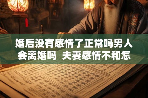 婚后没有感情了正常吗男人会离婚吗  夫妻感情不和怎么离婚