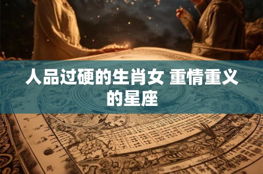 人品过硬的生肖女 重情重义的星座 人品过硬的生肖女 重情重义的星座