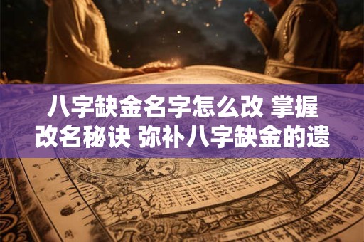 八字缺金名字怎么改 掌握改名秘诀 弥补八字缺金的遗憾！