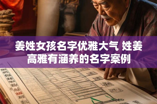 姜姓女孩名字优雅大气 姓姜高雅有涵养的名字案例