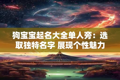 狗宝宝起名大全单人旁：选取独特名字 展现个性魅力