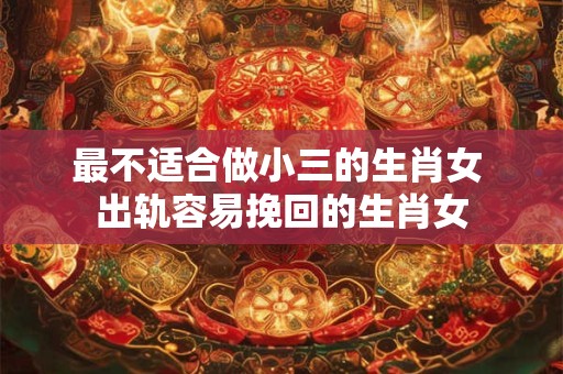 最不适合做小三的生肖女 出轨容易挽回的生肖女