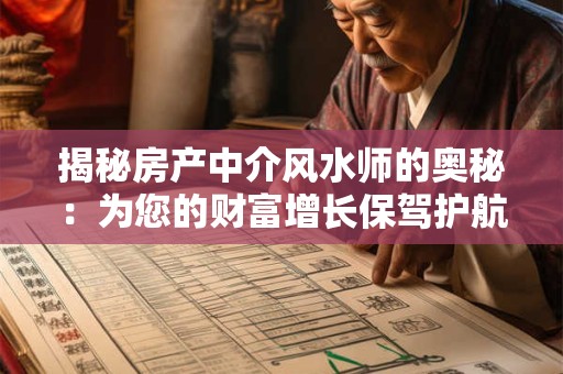 揭秘房产中介风水师的奥秘：为您的财富增长保驾护航