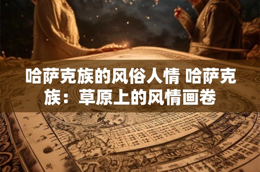 哈萨克族的风俗人情 哈萨克族：草原上的风情画卷