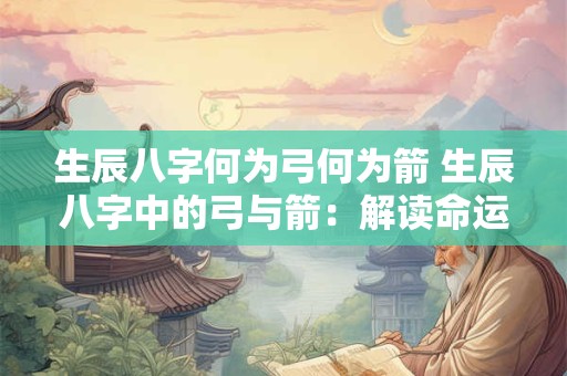 生辰八字何为弓何为箭 生辰八字中的弓与箭：解读命运的奥秘