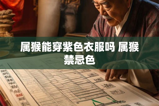 属猴能穿紫色衣服吗 属猴禁忌色